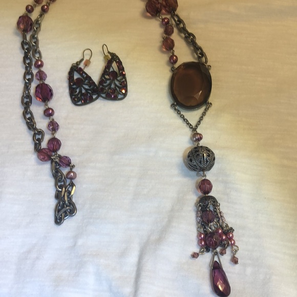 Source Unknown Jewelry Vintage Necklace And Earrings Set Poshmark